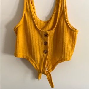 Yellow Crop top